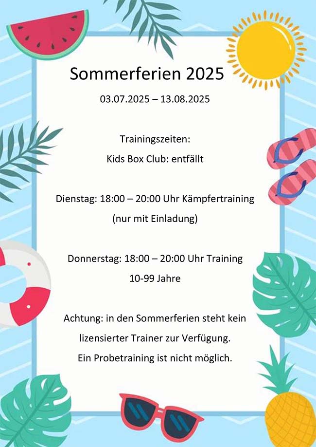 Training Sommerferien2025