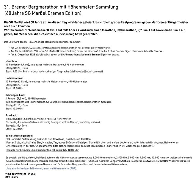 Bremer Bergmarathon Nr31 60J