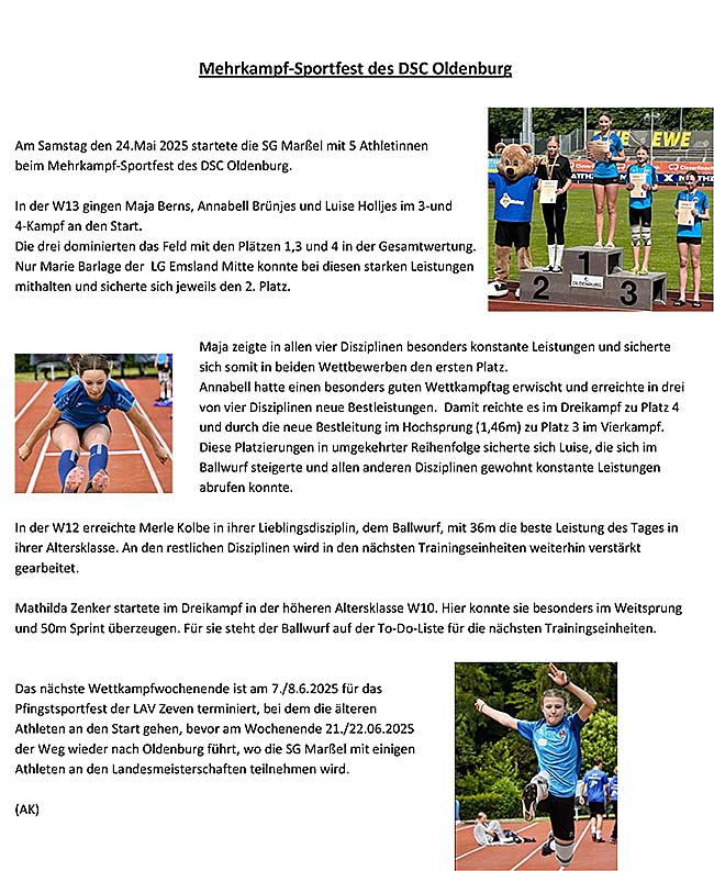 Mehrkampfsportfest Oldenburg